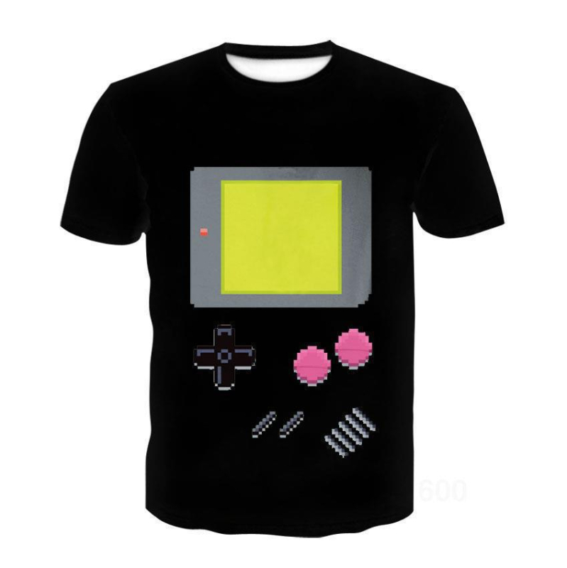 Atpūtai piemērots T-krekls ar brīvu piegriezumu, apaļu kaklu, īsiem piedurknēm, 3D zvaigžņu debesu druku uz elpojoša poliestera auduma