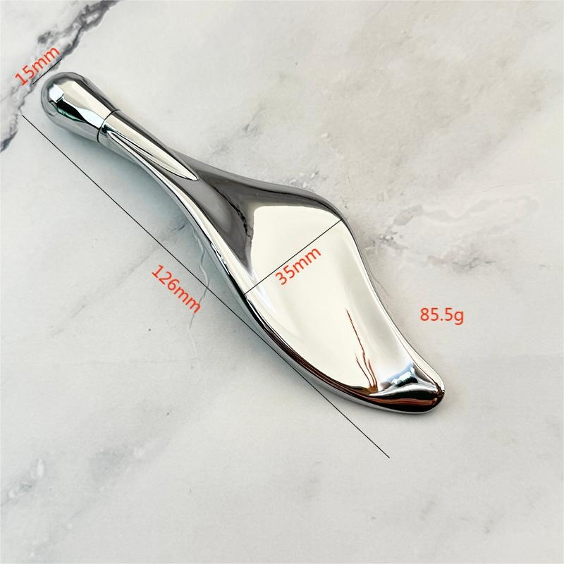 Метален ролер за очи и лице – масажор за гуаша, ролков тип, цинкова сплав, отрицателни йони, за домашна употреба