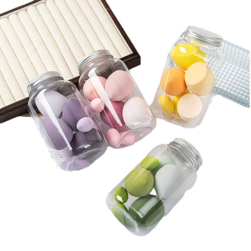 Originality Beauty Гъба за грим – суха и мокра двойна употреба, яйцевидна/капковидна форма, хидрофилна без латекс, преносима, 6–15 броя