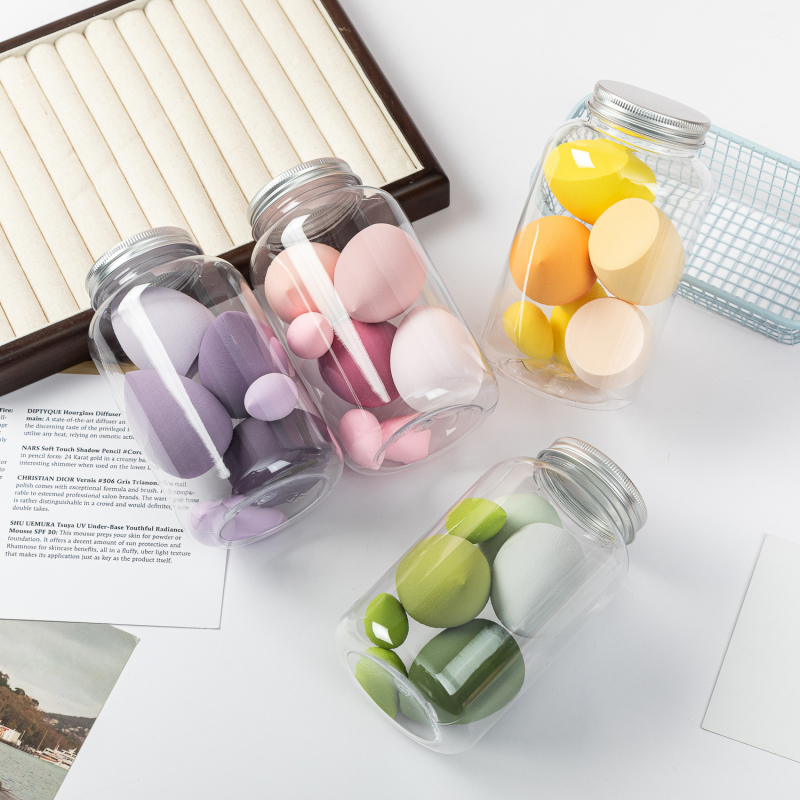 Originality Beauty Гъба за грим – суха и мокра двойна употреба, яйцевидна/капковидна форма, хидрофилна без латекс, преносима, 6–15 броя