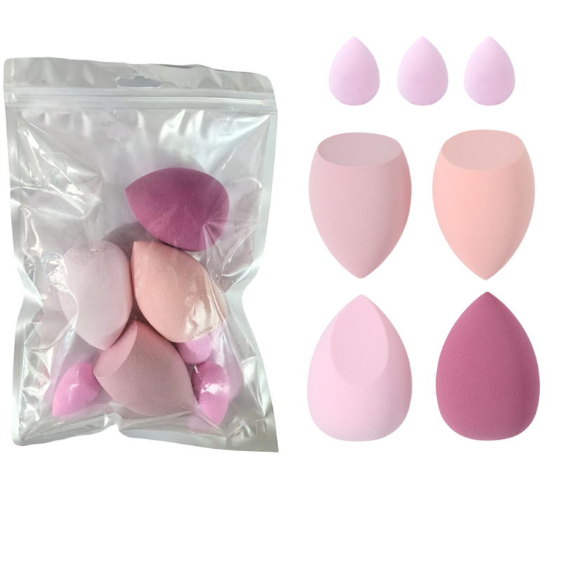 Originality Beauty Гъба за грим – суха и мокра двойна употреба, яйцевидна/капковидна форма, хидрофилна без латекс, преносима, 6–15 броя