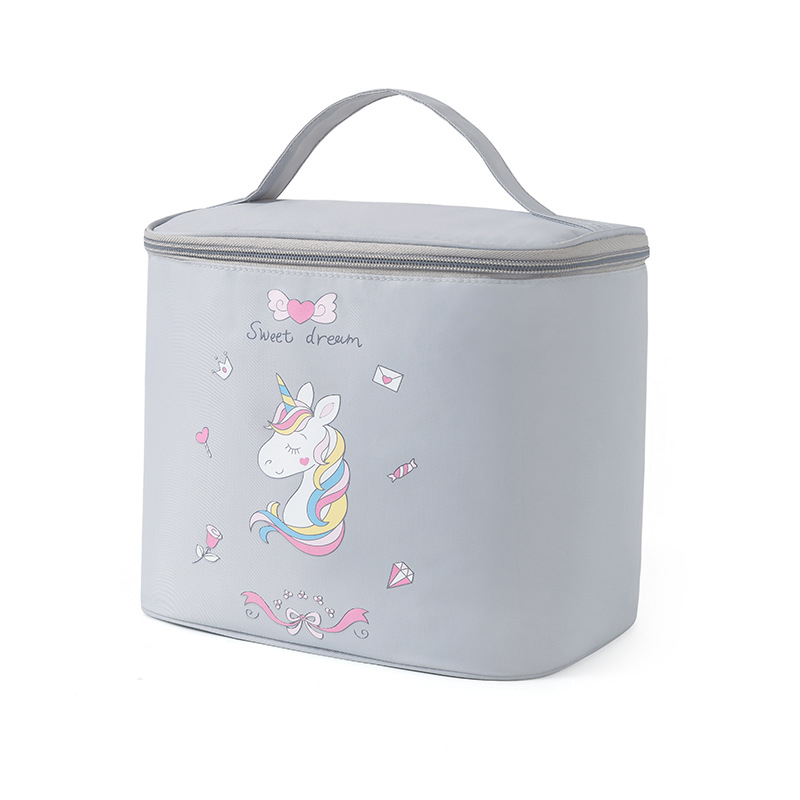 Sminkes táska, összecsukható és vízálló, hordozható utazásokhoz, Koreai-Ins stílusú, tisztálkodási neszesszer