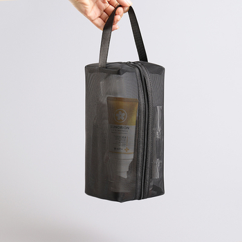 Τσαντάκι καλλυντικών από διχτυωτό νάιλον, κυβοειδές, αναπνεύσιμο, για καλλυντικά και είδη περιποίησης