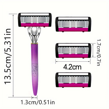 Jiaziko ръчна женска самобръсначка със седемслойно лезвие за подмишници