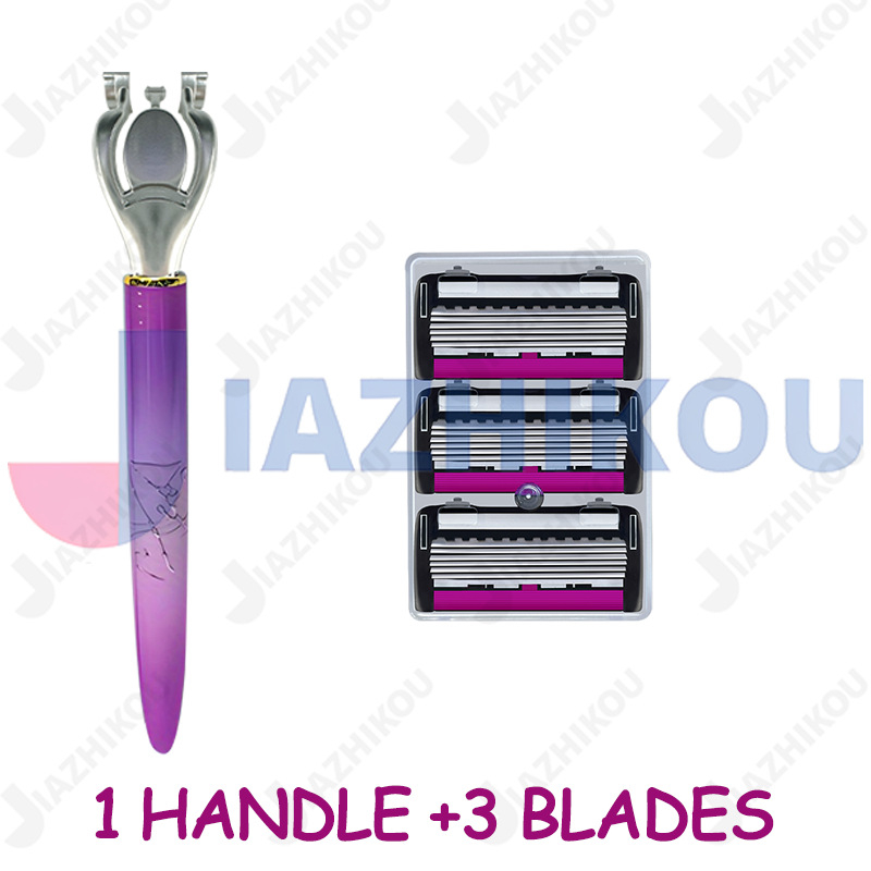 Jiaziko ръчна женска самобръсначка със седемслойно лезвие за подмишници