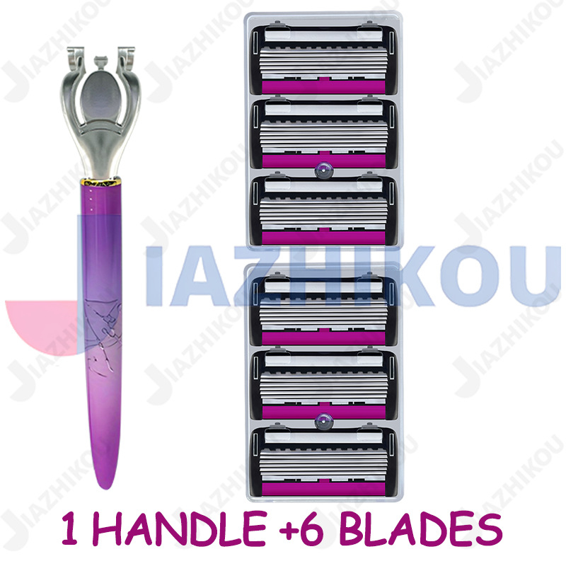 Jiaziko ръчна женска самобръсначка със седемслойно лезвие за подмишници