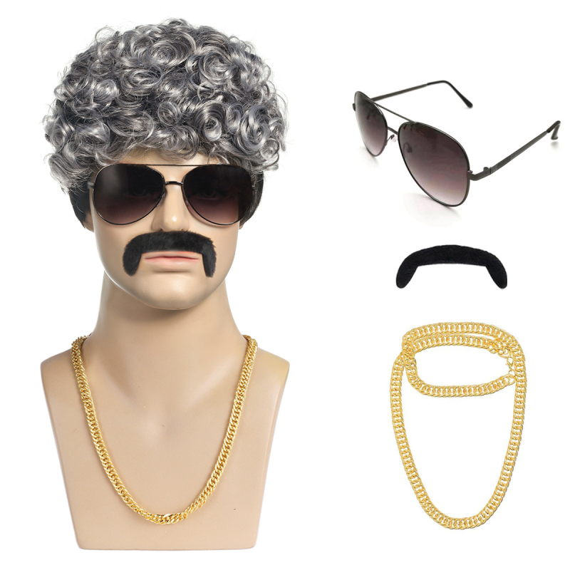 Parūka - īsas cirtas, Eiropas–amerikāņu stils, materiāls: augstas temperatūras zīda šķiedra, mehāniska ražošana, nav iespējams krāsot vai veikt perm