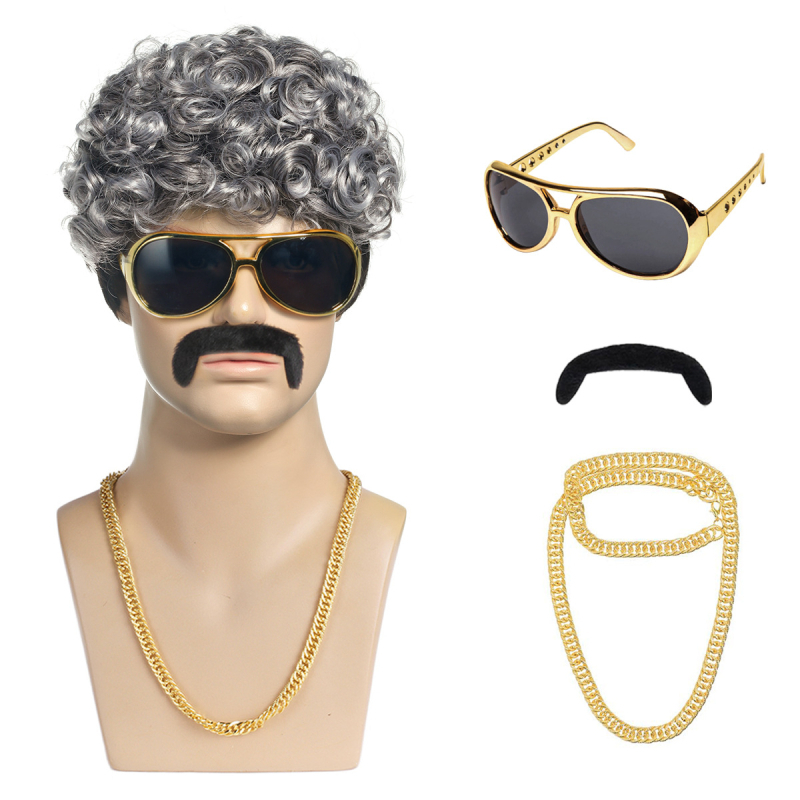 Parūka - īsas cirtas, Eiropas–amerikāņu stils, materiāls: augstas temperatūras zīda šķiedra, mehāniska ražošana, nav iespējams krāsot vai veikt perm