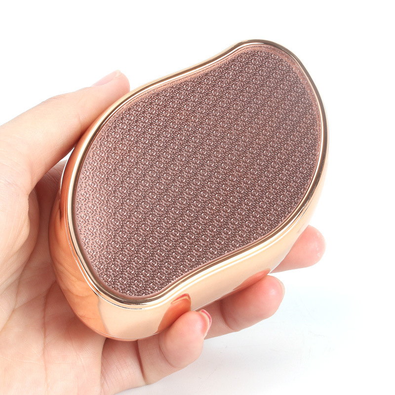 Λίμα ποδιών από ABS και γυαλί, οβάλ πέτρα, σετ εργαλείων περιποίησης ποδιών για αφαίρεση νεκρού δέρματος