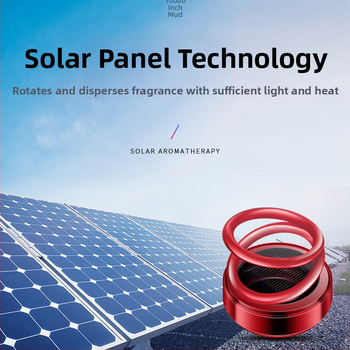 Διπλός δακτύλιος, κρεμαστός, ηλιακά τροφοδοτούμενος περιστρεφόμενος αρωματικός διαχύτης αυτοκινήτου, εσωτερική διακόσμηση