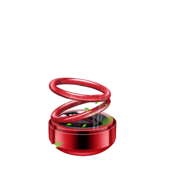 Διπλός δακτύλιος, κρεμαστός, ηλιακά τροφοδοτούμενος περιστρεφόμενος αρωματικός διαχύτης αυτοκινήτου, εσωτερική διακόσμηση