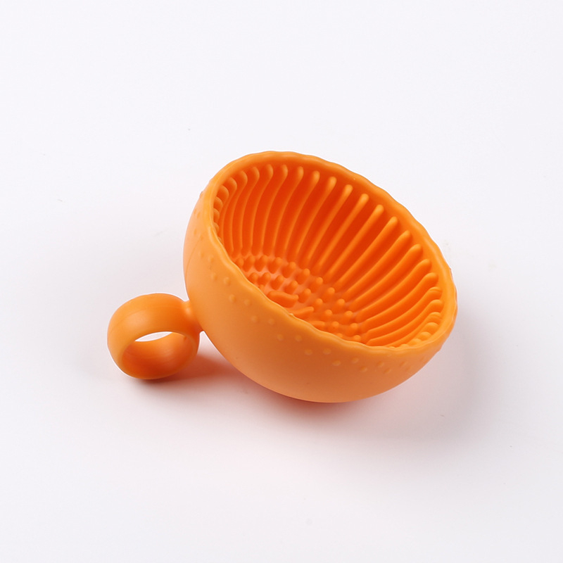 Silikona kosmētikas otu tīrītājs — rokas turēts, pārnēsājams tīrīšanas trauks otu