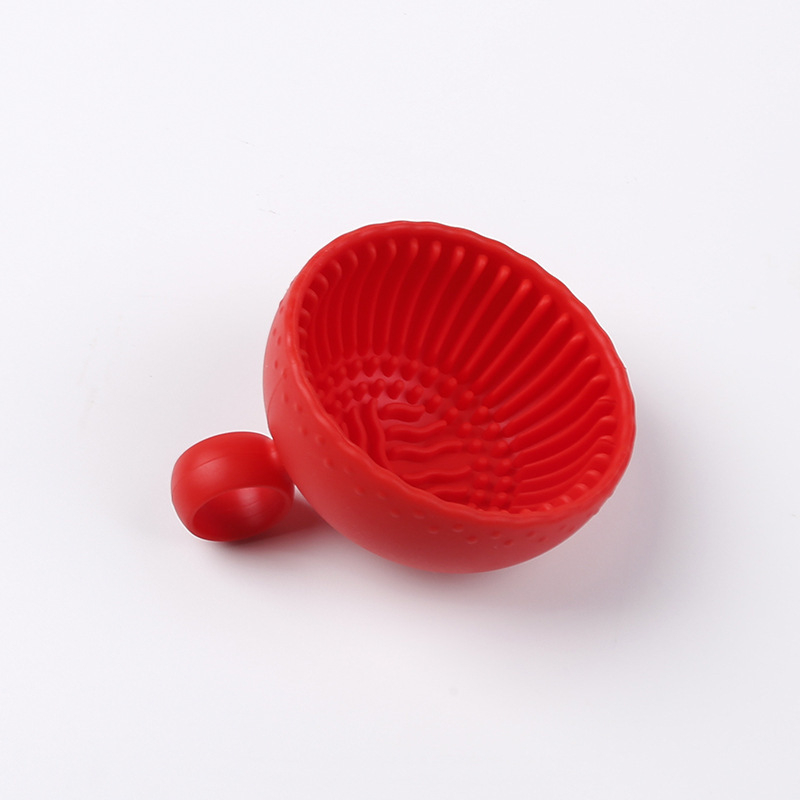 Silikona kosmētikas otu tīrītājs — rokas turēts, pārnēsājams tīrīšanas trauks otu