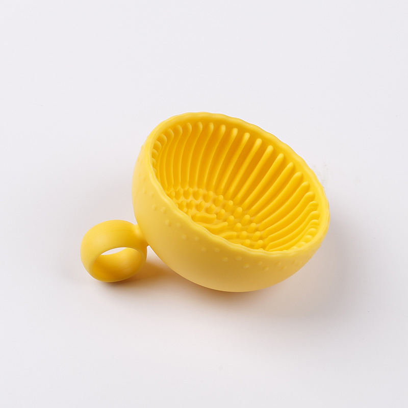 Silikona kosmētikas otu tīrītājs — rokas turēts, pārnēsājams tīrīšanas trauks otu