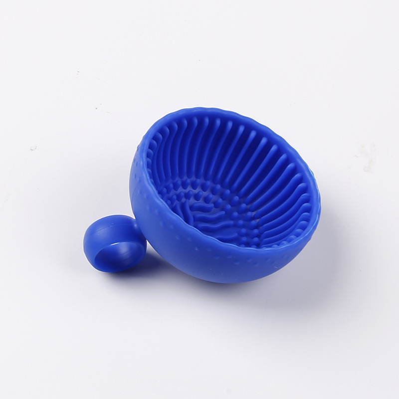 Silikona kosmētikas otu tīrītājs — rokas turēts, pārnēsājams tīrīšanas trauks otu