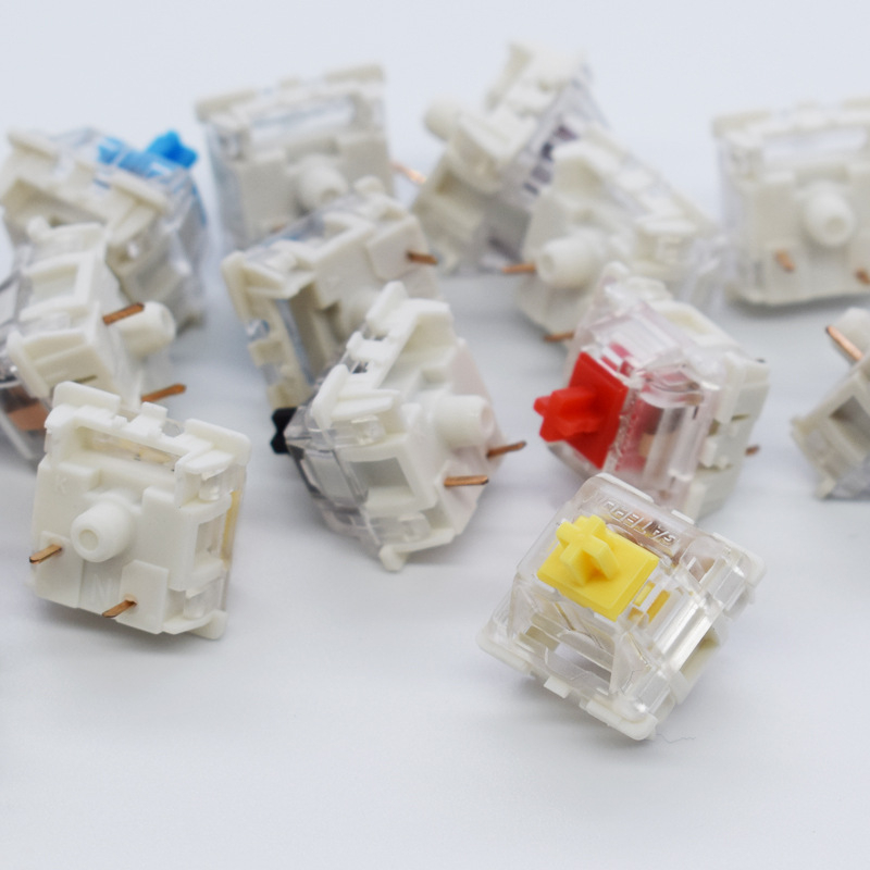 Gateron KS-9 întrerupător mecanic pentru tastatură, 3 pini, fără iluminare, carcasă din plastic, greutate 2