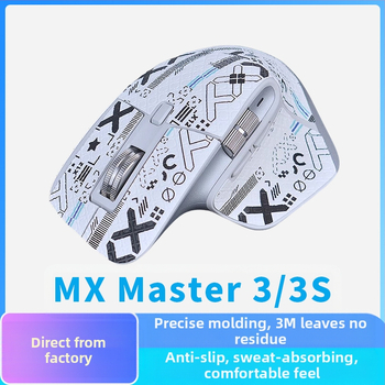 Антихлъзгаща се лепенка за мишка MX3 – LA Leather, съвместима с Logitech MX3, пусната през 2024, машинна обработка