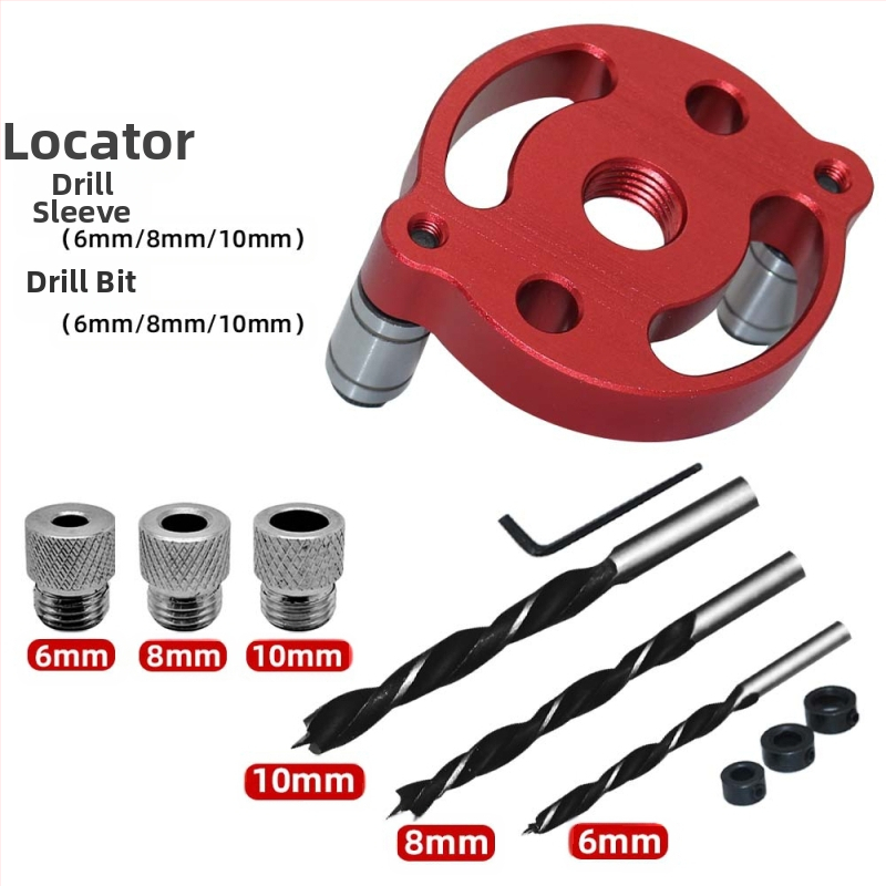 Дърводелски вертикален център за отвори, самоцентриращ, алуминиева сплав, комплект 1 бр., за дървообработване