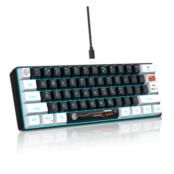 61-клавишна мембранна клавиатура, USB-C свързване, RGB подсветка, ABS конструкция