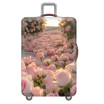 Κάλυμμα αποσκευών από πολυεστέρα με φερμουάρ, σχέδιο ζώα, επένδυση πολυεστέρας, τροχοί για όλα τα μεγέθη