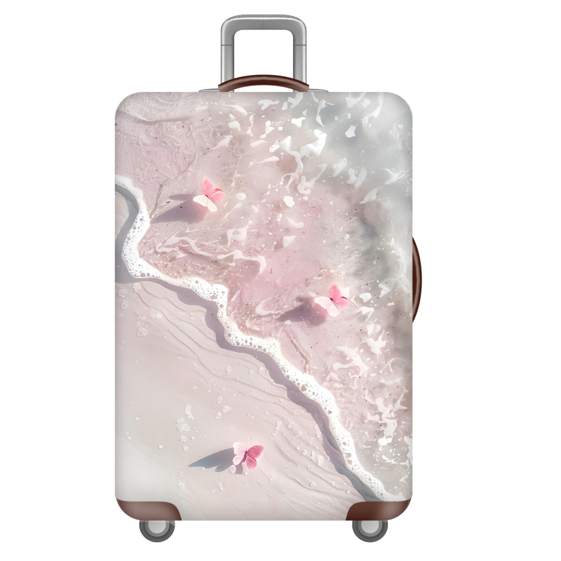 Κάλυμμα αποσκευών από πολυεστέρα με φερμουάρ, σχέδιο ζώα, επένδυση πολυεστέρας, τροχοί για όλα τα μεγέθη