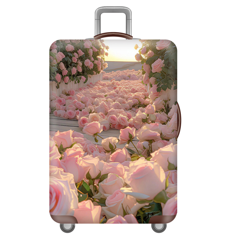 Κάλυμμα αποσκευών από πολυεστέρα με φερμουάρ, σχέδιο ζώα, επένδυση πολυεστέρας, τροχοί για όλα τα μεγέθη