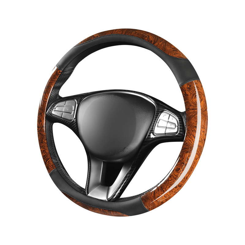 Покритие за волан със дизайн на полумесец дърво праскова, изкуствена кожа, минималистичен стил, универсално пасване, за всички сезони