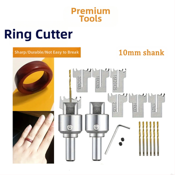 Σετ φρέζες για επεξεργασία ξύλου με ενσωματωμένο δαχτυλιδωτό μαχαίρι, σχεδίαση για δάχτυλο, σειρά Ring Knife, συμβατό με κέντρο κατεργασίας