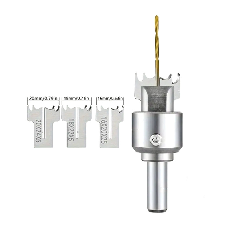 Σετ φρέζες για επεξεργασία ξύλου με ενσωματωμένο δαχτυλιδωτό μαχαίρι, σχεδίαση για δάχτυλο, σειρά Ring Knife, συμβατό με κέντρο κατεργασίας