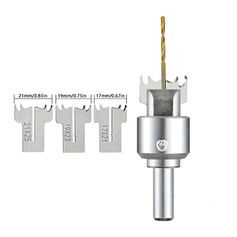 Σετ φρέζες για επεξεργασία ξύλου με ενσωματωμένο δαχτυλιδωτό μαχαίρι, σχεδίαση για δάχτυλο, σειρά Ring Knife, συμβατό με κέντρο κατεργασίας