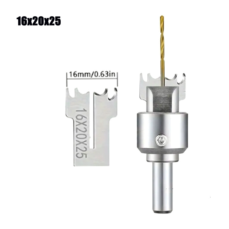 Σετ φρέζες για επεξεργασία ξύλου με ενσωματωμένο δαχτυλιδωτό μαχαίρι, σχεδίαση για δάχτυλο, σειρά Ring Knife, συμβατό με κέντρο κατεργασίας