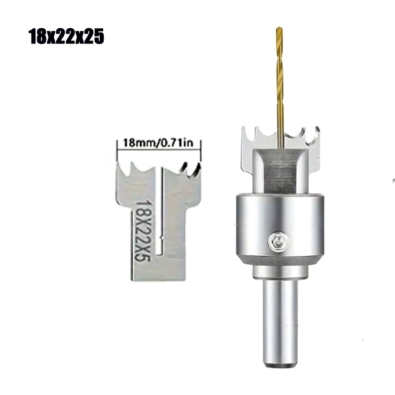 Σετ φρέζες για επεξεργασία ξύλου με ενσωματωμένο δαχτυλιδωτό μαχαίρι, σχεδίαση για δάχτυλο, σειρά Ring Knife, συμβατό με κέντρο κατεργασίας