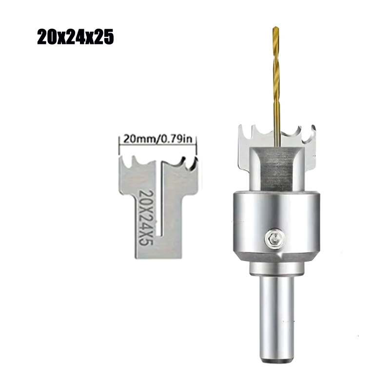 Σετ φρέζες για επεξεργασία ξύλου με ενσωματωμένο δαχτυλιδωτό μαχαίρι, σχεδίαση για δάχτυλο, σειρά Ring Knife, συμβατό με κέντρο κατεργασίας