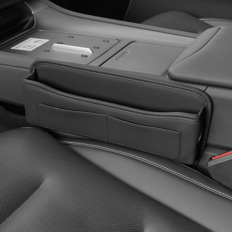 Δερμάτινο κουτί αποθήκευσης για το κενό ανάμεσα στα καθίσματα αυτοκινήτου, τηλεσκοπικό, αδιάβροχο