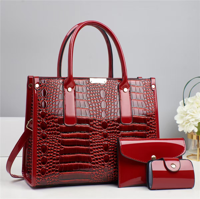 PU bőrhatású váll- és tote-táska, motor-stílus, cipzáras záródás, poliészter bélés, 3D külső dizájn, belső zipzáras zseb és ID zseb, egy vállpánt, téli 2024 kiadás