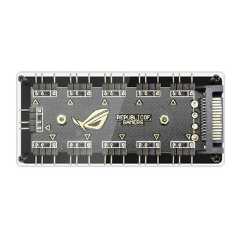 CoolMoon V11 ARGB хъб за дънната платка, 1 към 10 разклонител, 5V 3-пин, независимо захранване, мултиинтерфейсен дизайн