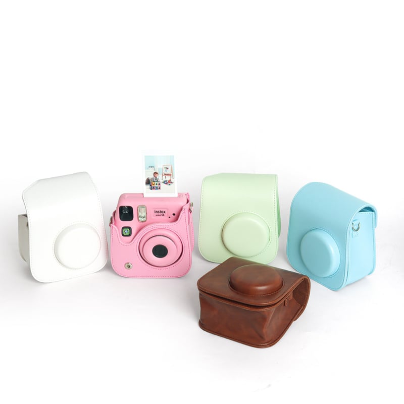 Чанта за камера Fuji Polaroid mini SE/7+; PU външен корпус и PU кожена подплата; тегло 250 g; пасва на Fuji mini SE/7+; защитна чанта през рамо за общо ползване.