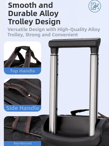 Rullējama ceļojumu soma – Unisex, 20-35 L ietilpība, Oxford audums, elpojoša, izturīga pret nolietošanos, malas aizsardzība