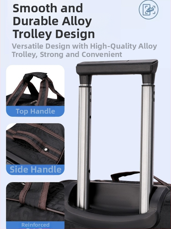 Rullējama ceļojumu soma – Unisex, 20-35 L ietilpība, Oxford audums, elpojoša, izturīga pret nolietošanos, malas aizsardzība