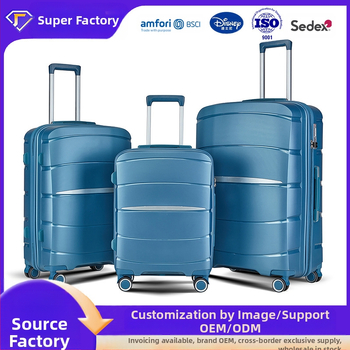 Triju somu komplekts — PP materiāls, ūdensizturīgs un pret zādzību, ar universālajiem riteņiem, svars 2,5 kg, slēdzene ar paroli