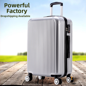 Ceļojumu koferis ar rāvējslēdzēju – ABS+PC, paroles slēdzene, universālie riteņi, 36–55 L tilpums, 2,3 kg svars