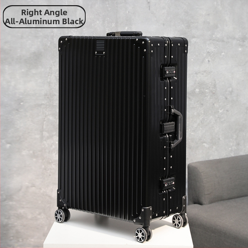 Куфар за пътуване от алуминиева магнезиева сплав, универсални колела, щипково заключване, за бизнес пътувания