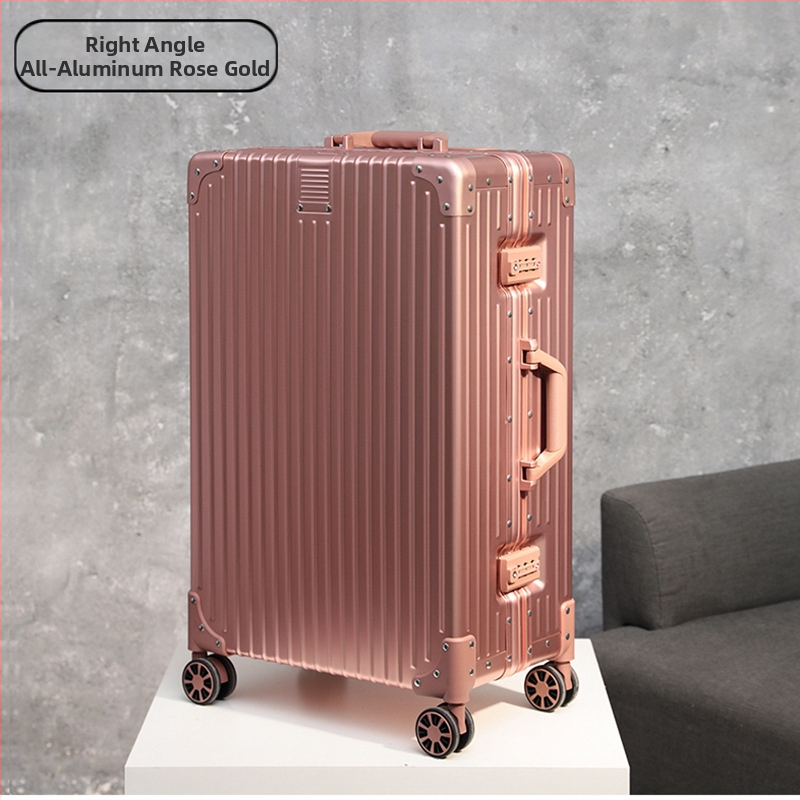 Куфар за пътуване от алуминиева магнезиева сплав, универсални колела, щипково заключване, за бизнес пътувания