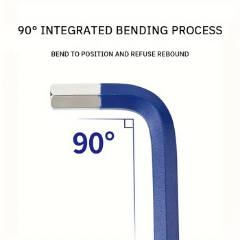 Комплект от 9 Allen ключове с топкова глава, сгъваеми, вътрешен шестогранник, от хром-ванадий стомана
