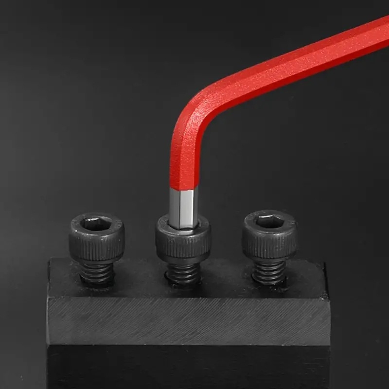 Комплект от 9 Allen ключове с топкова глава, сгъваеми, вътрешен шестогранник, от хром-ванадий стомана