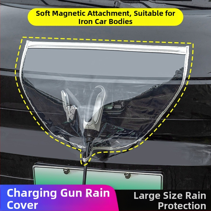 Turner κάλυμμα βροχής για θύρα φόρτισης ηλεκτρικού οχήματος νέας ενέργειας – ύφασμα από PVC χημικές ίνες, αδιάβροχο και ανθεκτικό στο χιόνι, συμβατό με EV