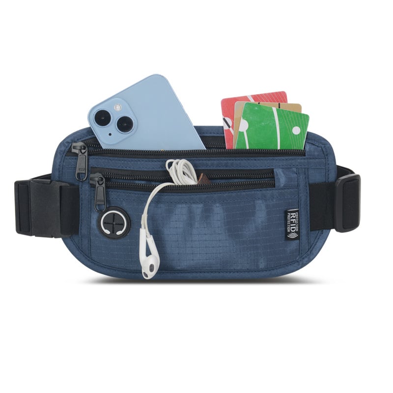 Jostas soma pasēm un dokumentiem – RFID aizsardzība, neilons, universāls, ūdensizturīgs, Junletu