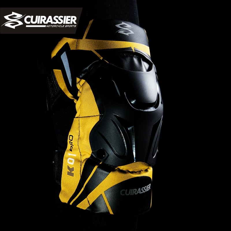 Προστατευτικά γόνατων μοτοσικλέτας – EVA αφρός για απορρόφηση κραδασμών, ανακλαστικό υλικό, σκληρά πάνελ PP/PE, ύφασμα πολυεστέρα 800D νάιλον, ελαστικές λουριά