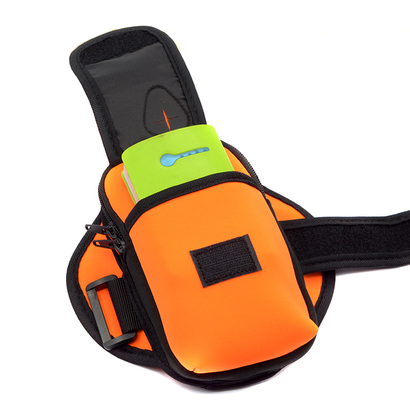 Ανδρικό-γυναικείο αθλητικό τσαντάκι βραχίονα για κινητό – υλικό diving cloth, επένδυση πολυεστέρα, ιμάντας βραχίονα, κατάλληλο για εξωτερικούς αθλητισμούς