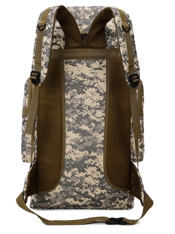 Pārgājienu mugursoma ar kamuflāžas rakstu, Oxford audums, ūdensizturīga, nodilumizturīga, gaisa spilvena siksna